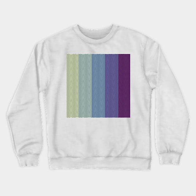 Wave pattern Crewneck Sweatshirt by dieEinsteiger